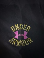 RARE Under Armour UA Size Large Pink Skull Arrows Men’s T-shirt Black