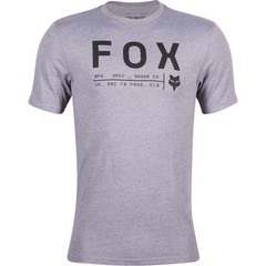 Fox Racing Mens Non Stop T-Shirt Short Sleeve Tech Tee TruDri Heather Graphite