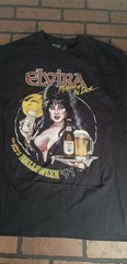 ELVIRA – Fear of Halloween Fright Night Beer T-shirt ~Never Worn~ S M L XL