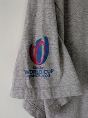 Rugby World Cup Official France 2023 Men’s Cotton Grey T-shirts Size XL