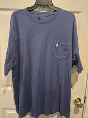 Johnnie-O Mens Crew Neck Pocket T-shirt Color Wake(Blue) NWT