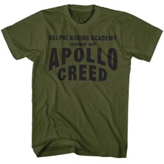 Rocky Balboa Apollo Creed Delphi Boxing Academy Men’s T Shirt World Champion Top