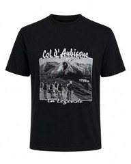 SOL’S Regent Col d’Aubisque Cycling T Shirt Black Size L Graphic Tee