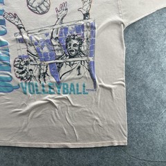 Vintage Queen City Volleyball Shirt Mens Large Graphic Sports Jerzees 90s Tee