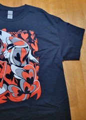 Hazbin Hotel Valentine’s 2023 Charlie + Vaggie XL Black Shirt Vivziepop