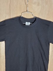 Pro 5 Athletic Black T-Shirt Mens S 100% Cotton Basic Solid Tee VTG