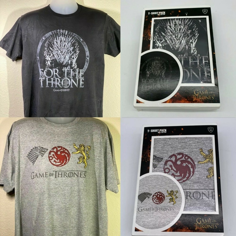 Game of Thrones T-Shirt – HBO Licensed NEW SEALED – Sizes XL, L, M T-shirt Black