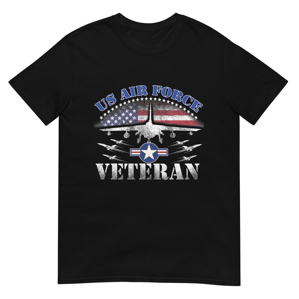 Vintage US Air Force Veteran US Flag Tee USAF Veteran T-Shirt