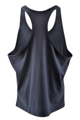 Gym Stringer- Men’s Tank Top for Bodybuilding and Fitness – Singlets Black