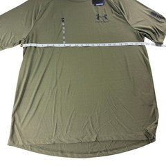 Under Armour Mens Freedom Tech Tee Marine OD Green XL 1369468 Flag Graphic NWT