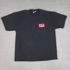 Vintage Discovery Channel TLC Trading Spaces T-Shirt Large Black Short Sleeve