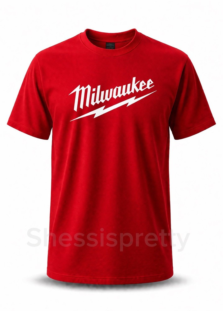 Milwaukee Shirt Men’s Clothing Milwaukee Tools Equipment Size S-2XL,