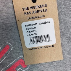 Chubbies The Van Life Graphic T Shirt Gray XL The Weekend Has Arrived Tee