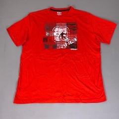 AND1 T-Shirt Basketball Boombox Streetwear Mens XL Red Graphic Sporty Tee *Wear*
