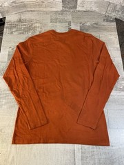 Cremieux Jeans Men’s Medium Long Sleeve Orange T-Shirt Skull Wings Biker