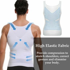 Men’s Slimming Body Shaper Workout Shirt Muscle Sleeveless Bodybuilding Tank Top