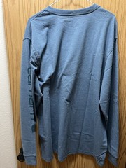 Carhartt Men’s Long Sleeve Shirt Size Large Men Loose Fit K231 Thundercloud Blue