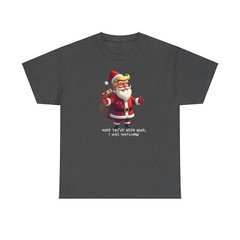 Funny Donald Trump Santa Unisex Tee Shirt, Holiday Political Humor Gift,