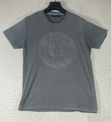 Pierre Cardin 1950 Original Logo Graphic T-Shirt Short Sleeve Gray Sz Medium