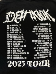 Dethklok Metalocalypse Adult Swim 2023 Tour Large Black Long Sleeve Shirt