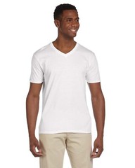 2 Pack Of Gildan Adult Softstyle V-Neck Stylish T Shirt Plain T-Shirt – G64V