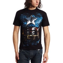 Captain America Costume T-Shirt New