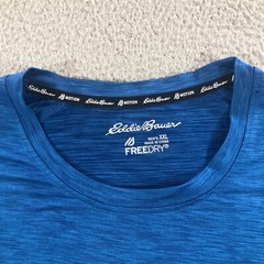 eddie bauer t shirt mand XXL blue freedry active