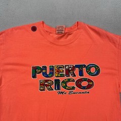 Puerto Rico Me Encanta Comfort Colors Graphic T-Shirt Size M Bright Orange