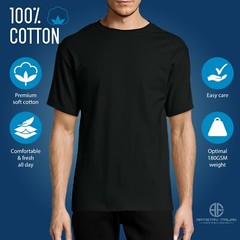 Mens Cotton Italia Print T-Shirt Ultra Soft Short Sleeve Casual Holiday Summer T