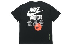 Nike World Tour Commemorative Edition Letter Logo Print Crewneck Short-Sleeve