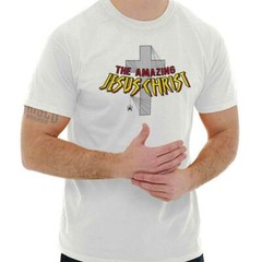 Amazing Jesus Christ Christian Religious Adult Short Sleeve Crewneck Tee