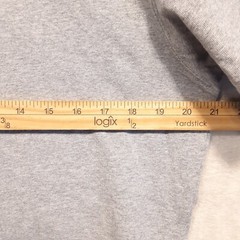 Uniqlo Mens Basics Round/Crewneck T-Shirt Sz.L/Gray Heather/Ribbed Collar