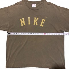 USA Made VTG 90s Olive Green Nike White Tag Spellout Logo Short Sleeve Men’s XL