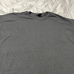 Hanes Beefy T-shirt 2XLT Grey 60% Cotton/40% Polyester Crew Neck Short Sleeve N