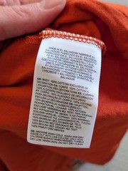 The North Face Shirt Mens XL Orange Bear Mountain Graphic Tee Nature Outdoor