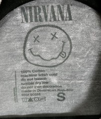 Nirvana Band Tee Purple In Utero Angel Grunge 90s Band T-Shirt Small