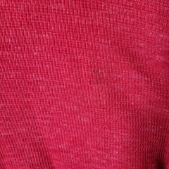 George Shirt Mens XXL Red Waffle Knit Henley Long Sleeve Cotton Blend Thermal