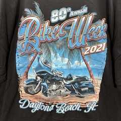 Suna Shirt Adult 3XL XXXL Black Motorcycle Biker Daytona Beach Bike Rally Mens