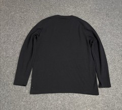 Travis Mathew Cloud Waffle Shirt Size XL Crewneck Textured Knit Long Sleeve Blk