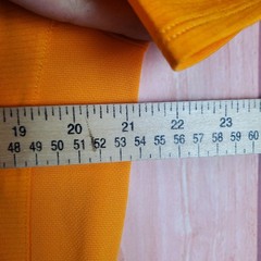 VRST Mens T-Shirt Large Orange Polyester Crew Neck Short Raglan Sleeve Pullover
