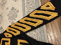 Off-White Tape Arrow Skate L/S Tee Men’s XL Crew Neck Cotton Jersey Black/Yellow