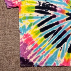 Lysergic Boombox Tie Dye Shirt Mens Medium Colortone Psychedelic Trippy Graphic