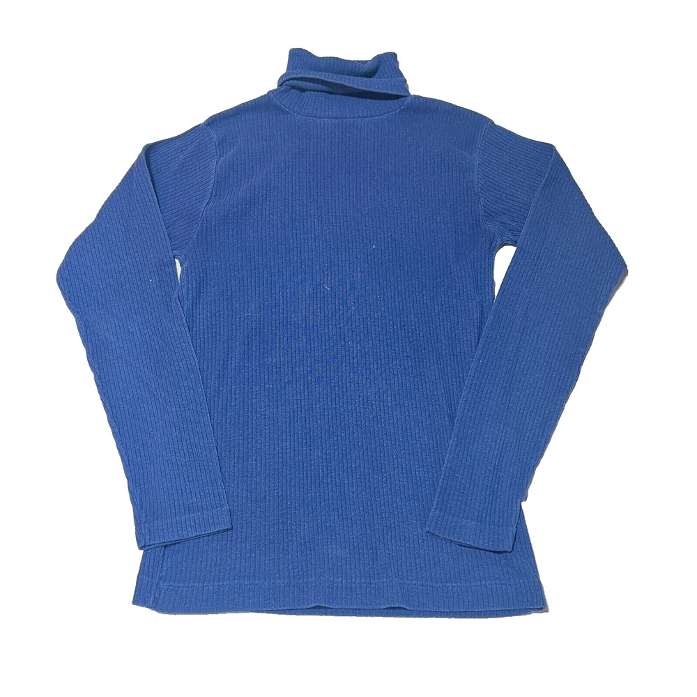 Vintage Puritan Shirt Mens Small Long Sleeve Turtle Neck Blue Thermal Base Layer