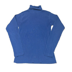 Vintage Puritan Shirt Mens Small Long Sleeve Turtle Neck Blue Thermal Base Layer