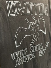 Led Zeppelin Icarus United States of America 1977 Tour Black M Shirt Official