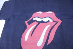 Men’s SS Crew Neck T-Shirt Lips Tongue Graphic Screen Print Design SZ L