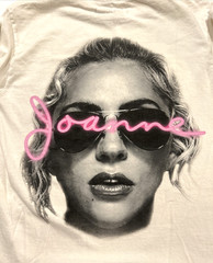 Lady Gaga T- Shirt Size Adult Small Long Sleeve White JOANNE ALBUM 2016
