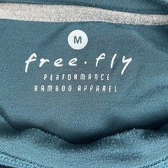 Free Fly Shirt Men Medium Green Bamboo Performance Pocket Crew Neck Short Sleeve