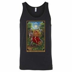 The Goddess Rhiannon The Sun Tarot Card Unisex Tank Top Celtic Witch Goddess