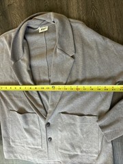 Pact Women’s Airplane Relaxed Blazer Medium Deep Taupe Heather Top MINT